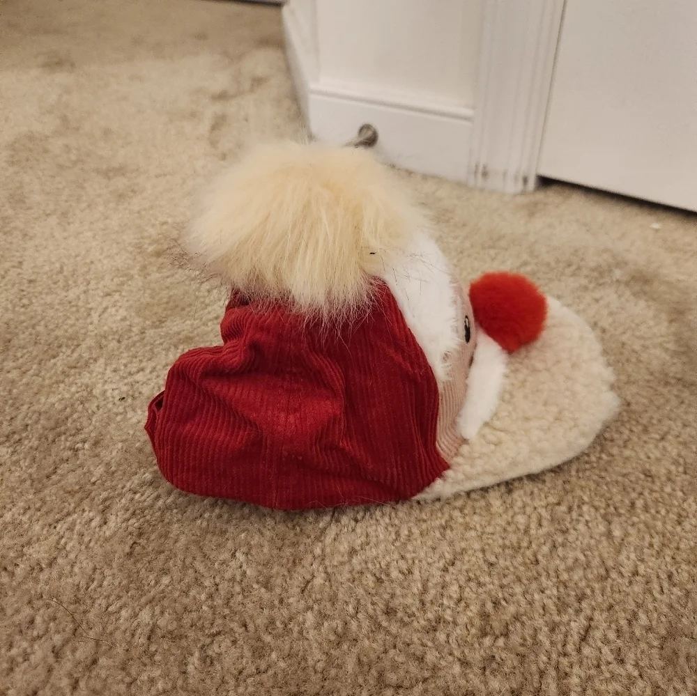 New Adult Holiday Time Christmas Santa Sherpa Adjustable Strapback‎ Hat
